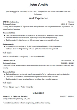 Resume template 2