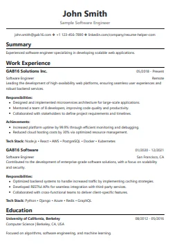 Resume template 4